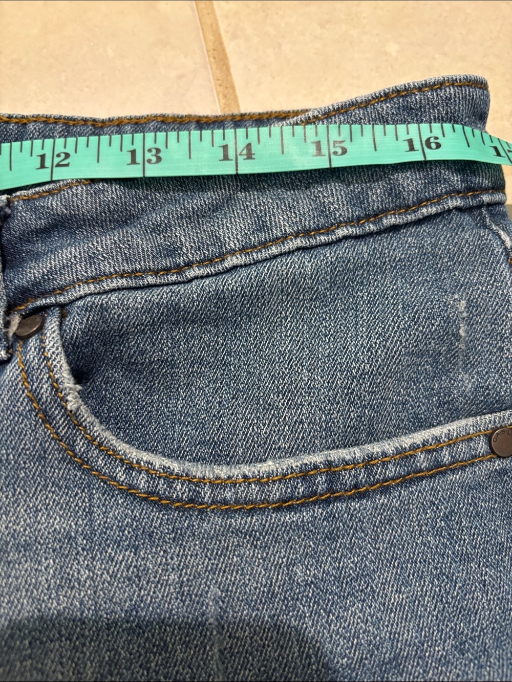 Caslon Boyfriend Classic Women's Denim Roll-Cuff Shorts Sz 30 - Picture 8 of 8